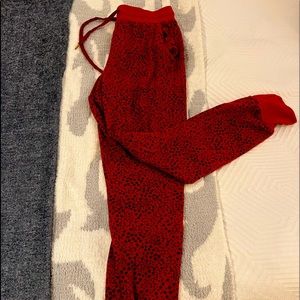 Sundry joggers, size: 1, red with black stars